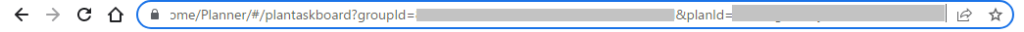 PlannerのURLに含まれるGroupIDとPlanID